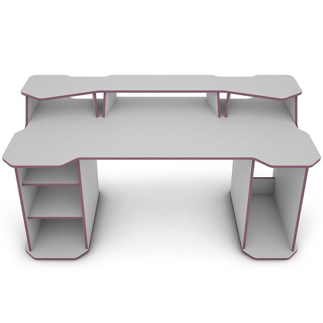 Psací Stůl Matrix 4 bílá/fialový