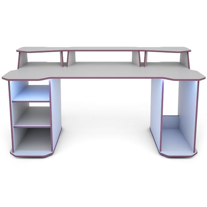 Psací Stůl Matrix 4 bílá/fialový