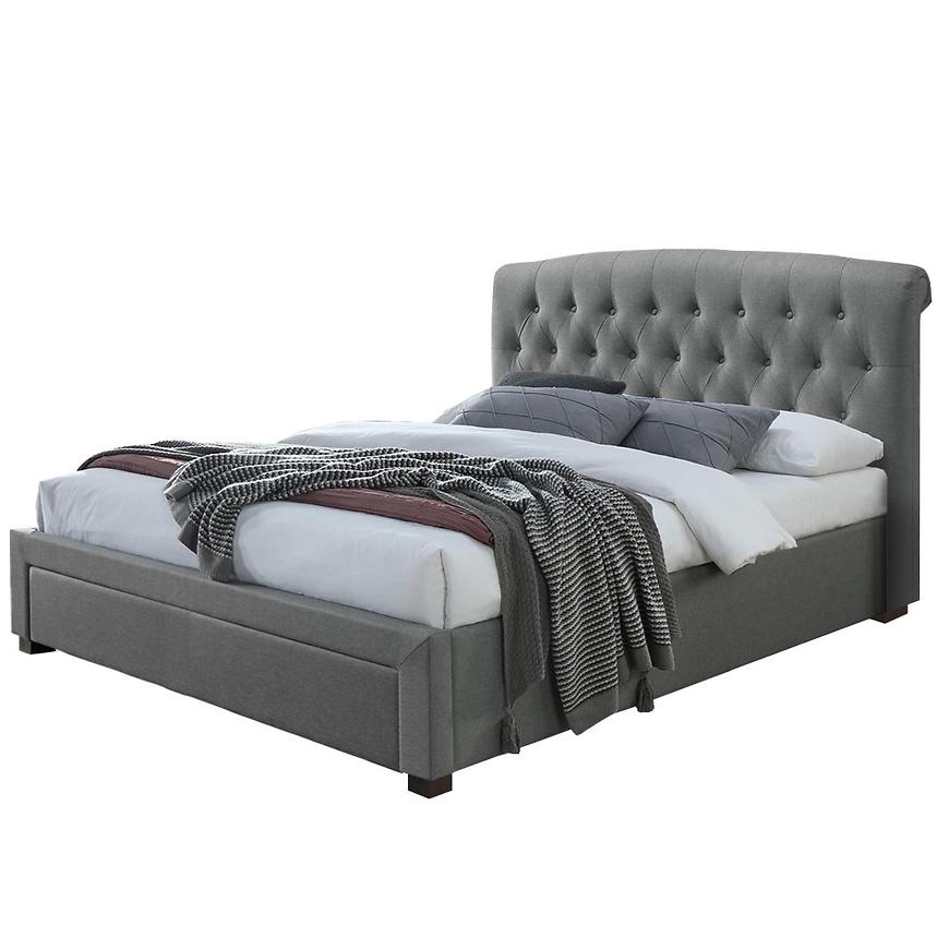 Postel Avanti 160 popelavě šedá/ořech Obrázek