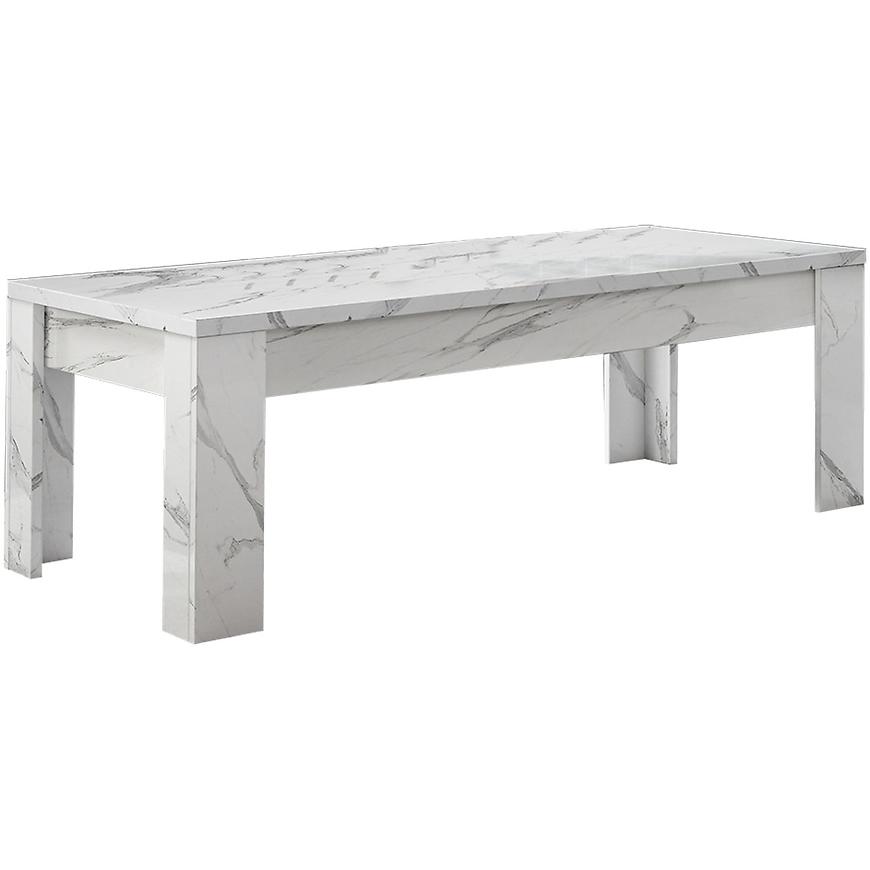 Levně Konferenční stolek Carrara mramor bílá