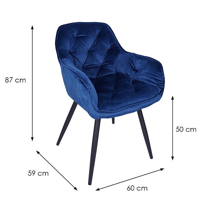 Židle Vitos tmavě modrá