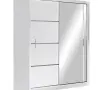 Šatní skříň Vista 150cm Bílá/Zrcadlo