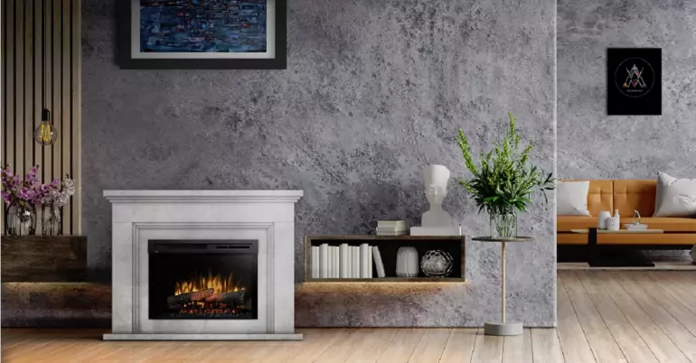 Elektrický krb Adrilla 26 černá,4