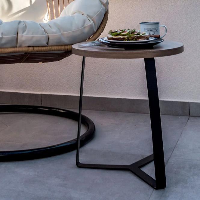Konferenční stolek Madox 45x50 přírodní/kov