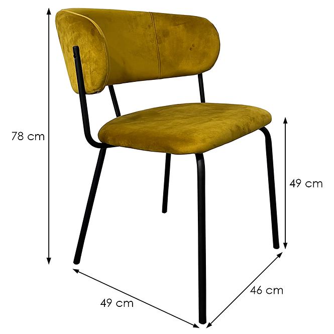 Židle Max Cs6006 hořčice 