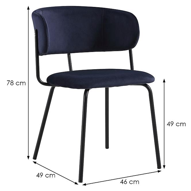 Židle Max Cs6006 tmavě modrá    