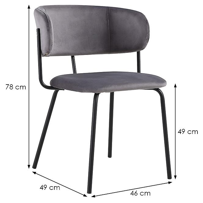 Židle Max Cs6006 tmavě šedá 