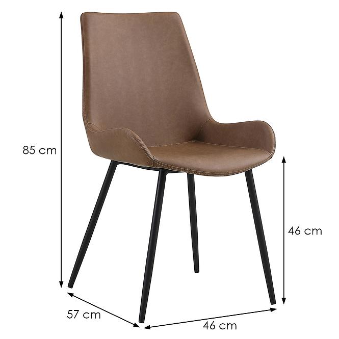 Židle Lex Dc9015 hnědá     