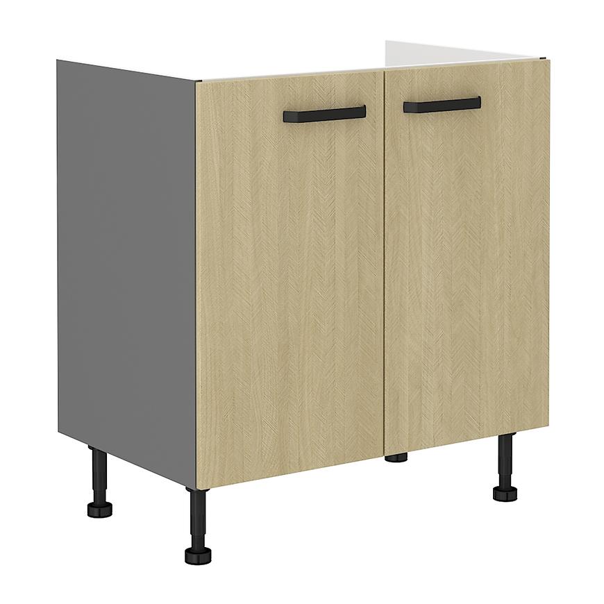 Kuchyňská Skříňka SCANDI jedle/antracit 80zl 2f bb