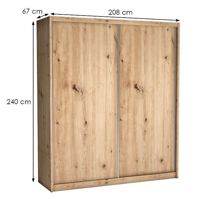 Šatní skříň Maciej 200 artisan,2