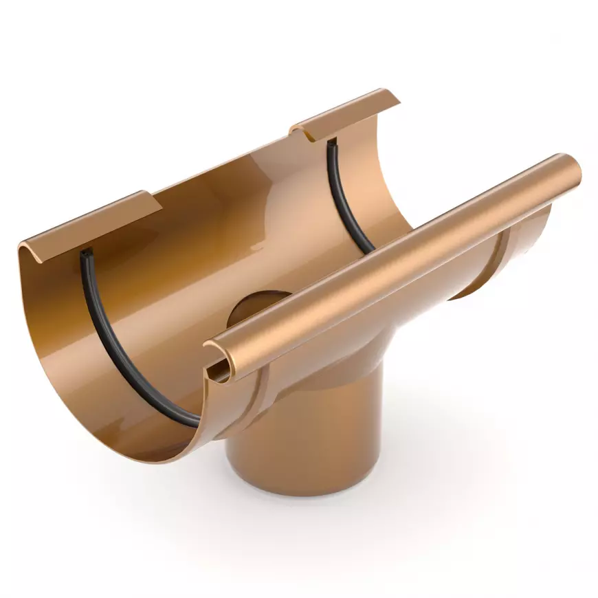 Žlabový kotlík 125/90 mm Bryza měděná