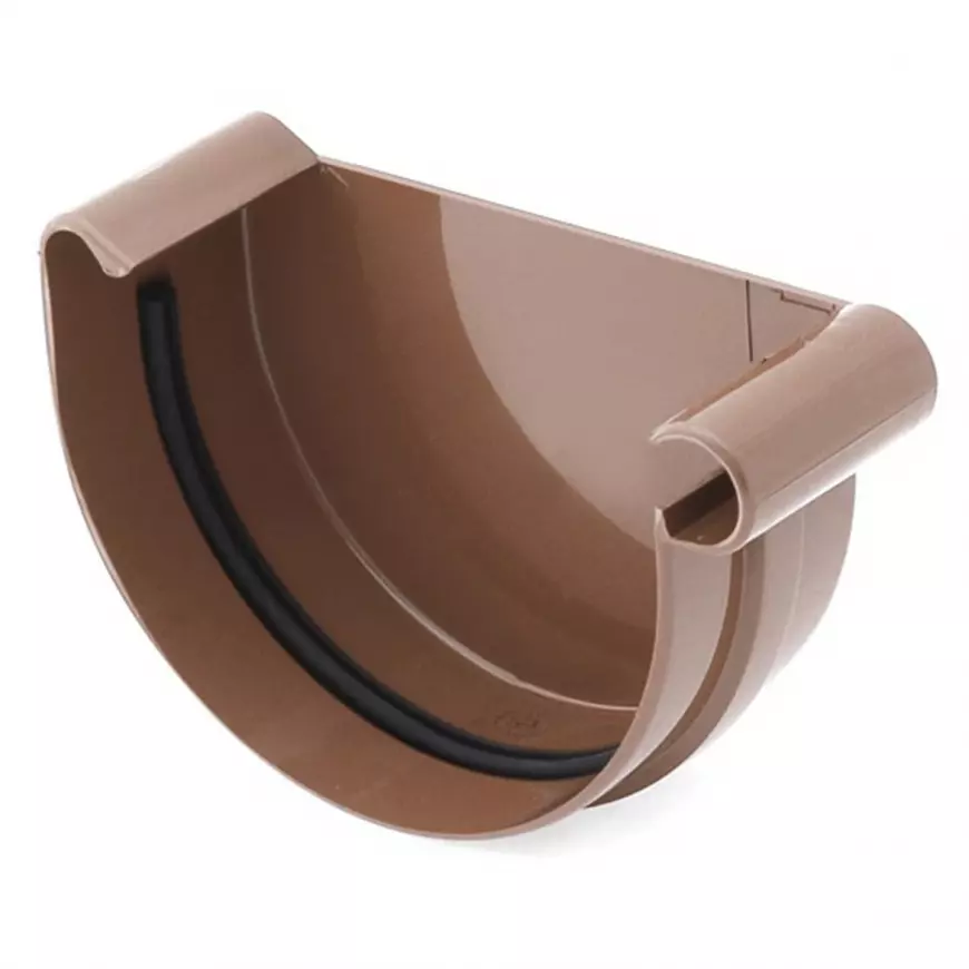 Žlabové čelo pravé 75 mm Bryza hnědá
