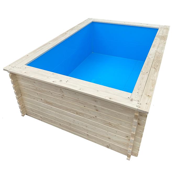 Dřevěný zahradní bazén 3x2 m