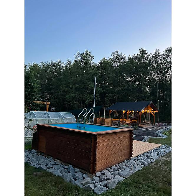 Dřevěný zahradní bazén 3x2 m