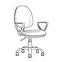 Kancelářská židle Flint C205 black/chrom,3