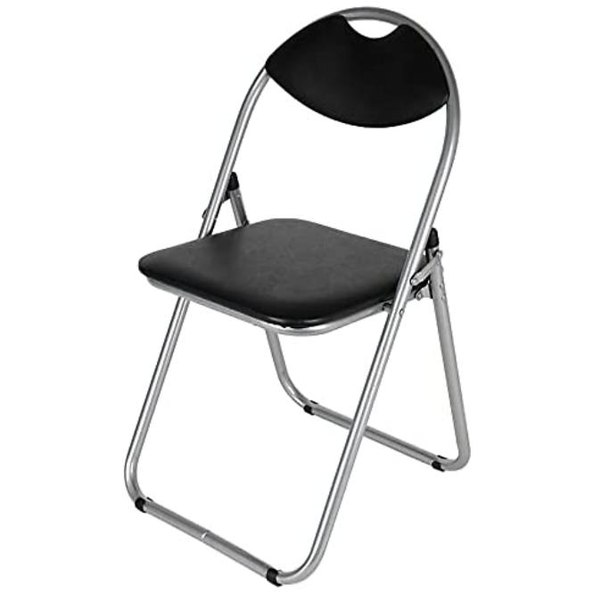 Židle skládací Atom Silver černá