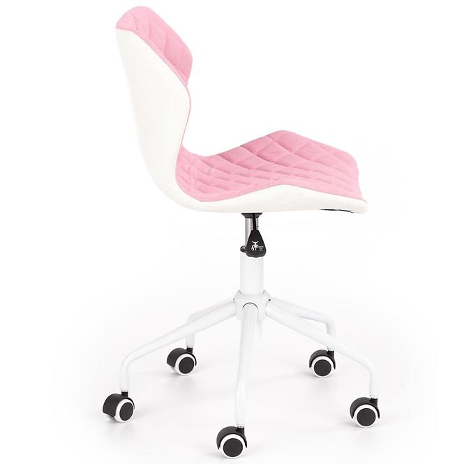 Otáčecí Židle Matrix 3 růžová/bílá,5
