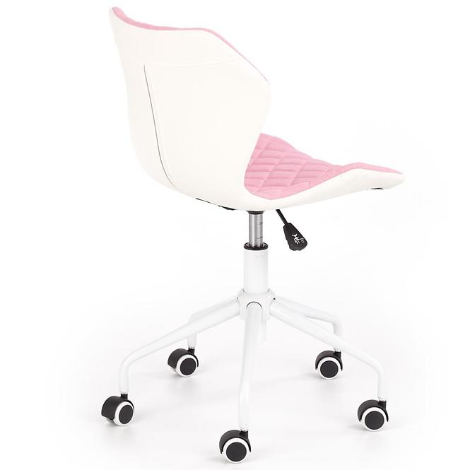 Otáčecí Židle Matrix 3 růžová/bílá,6