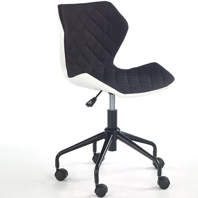 Otáčecí Židle Matrix bílá/černá