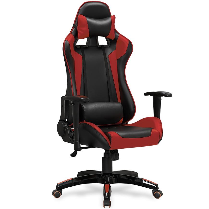 Levně Kancelářská židle Defender černá/červená