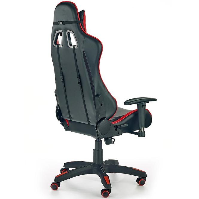Kancelářská židle Defender černá/červená,3
