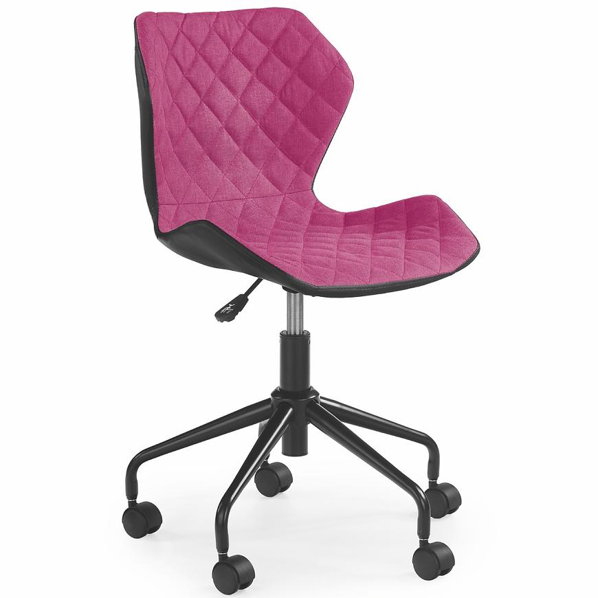 Levně Otáčecí Židle Matrix černá/růžová