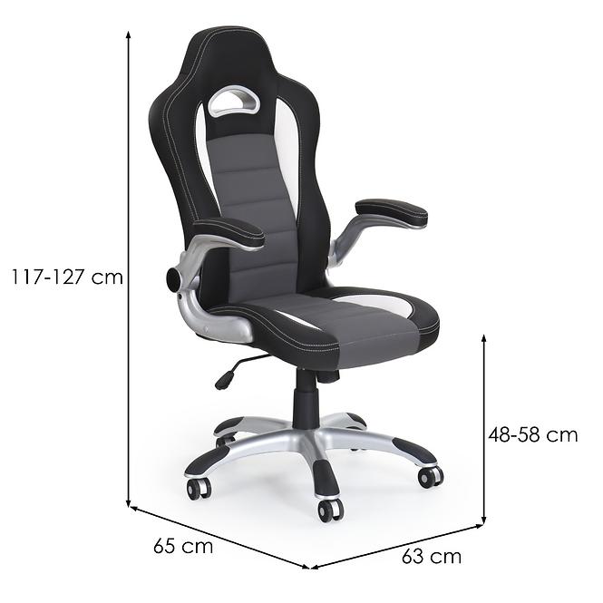 Kancelářská židle Lotus černá/šedá