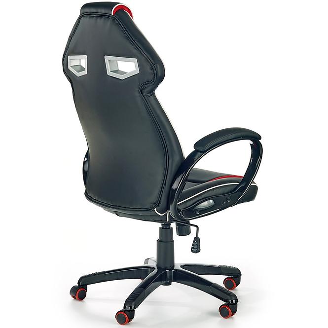 Kancelářská židle Honor černá/červená,3