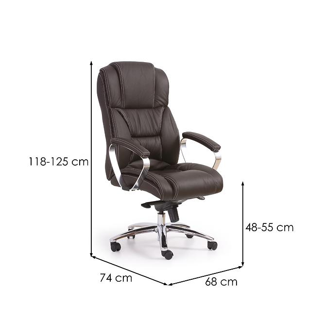 Kancelářská židle Foster tmavě hnědá,2