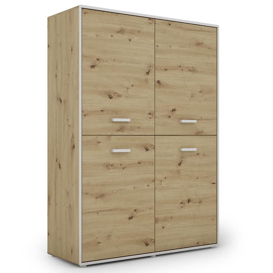 Komoda Capannoli 120 4d dub artisan/bílá