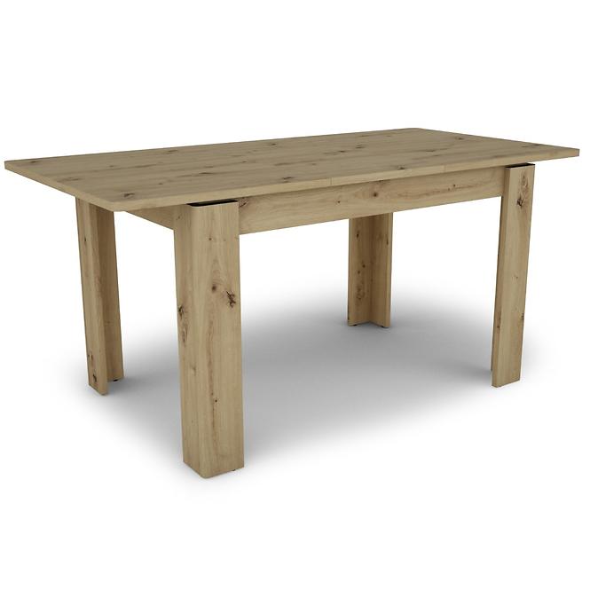 Stůl Capannoli 80x120-160 dub artisan/černá