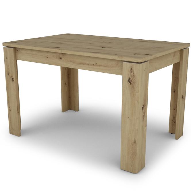 Stůl Capannoli 80x120-160 dub artisan/bílá