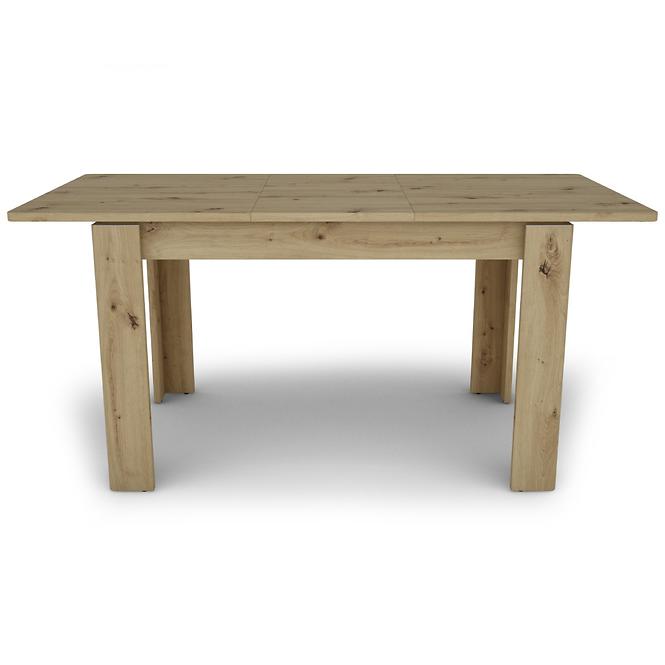 Stůl Capannoli 80x120-160 dub artisan/bílá