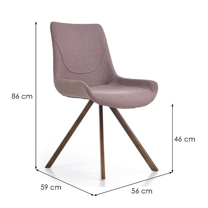 Židle K290 látka/kov šedá 55x59x85