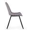 Židle K279 eko kůže/kov tmavě šedá 54x56x87,3