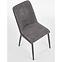 Židle K368 látka/eko kůže/kov šedá/černá,6