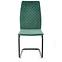 Židle K444 látka/kov tmavě zelená 44x54x97,2