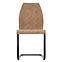 Židle K265 eko kůže/překližka/kov hnědá/dub medový,2