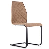 Židle K265 eko kůže/překližka/kov hnědá/dub medový