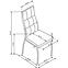 Židle K334 látka/kov tmavě šedá 45x54x103,10
