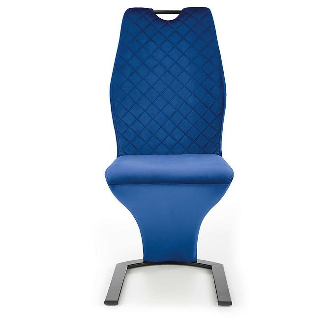 Židle K442 látka/kov tmavě modrá 46x61x102