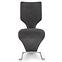 Židle K307 ekokůže/kov černá/tmavě šedá 46x62x95,2