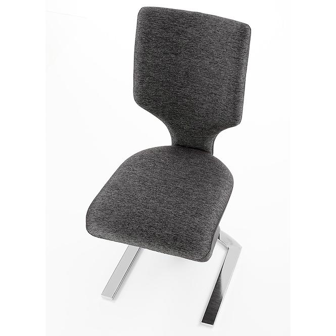 Židle K307 ekokůže/kov černá/tmavě šedá 46x62x95