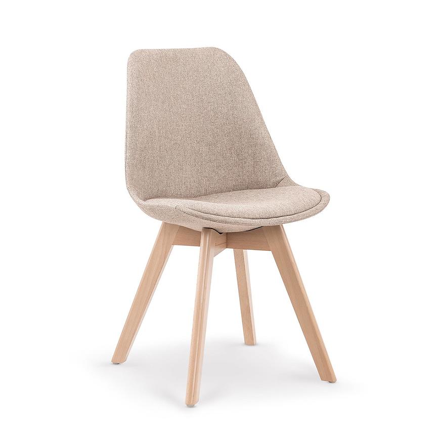 Židle K303 látka/dřevo béžová 48x54x83 Obrázek