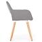Židle K283 látka/dřevo šedá 56x56x80,4