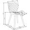 Židle K277 látka/eko kůže/dřevo šedá/bílá,8