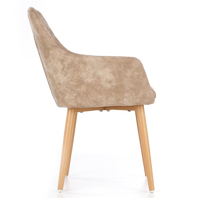 Židle K287 eko kůže/kov béžová 58x61x85