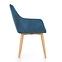 Židle K287 eko kůže/kov tmavě modrá 58x61x85,3