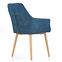 Židle K287 eko kůže/kov tmavě modrá 58x61x85,4