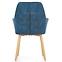 Židle K287 eko kůže/kov tmavě modrá 58x61x85,5